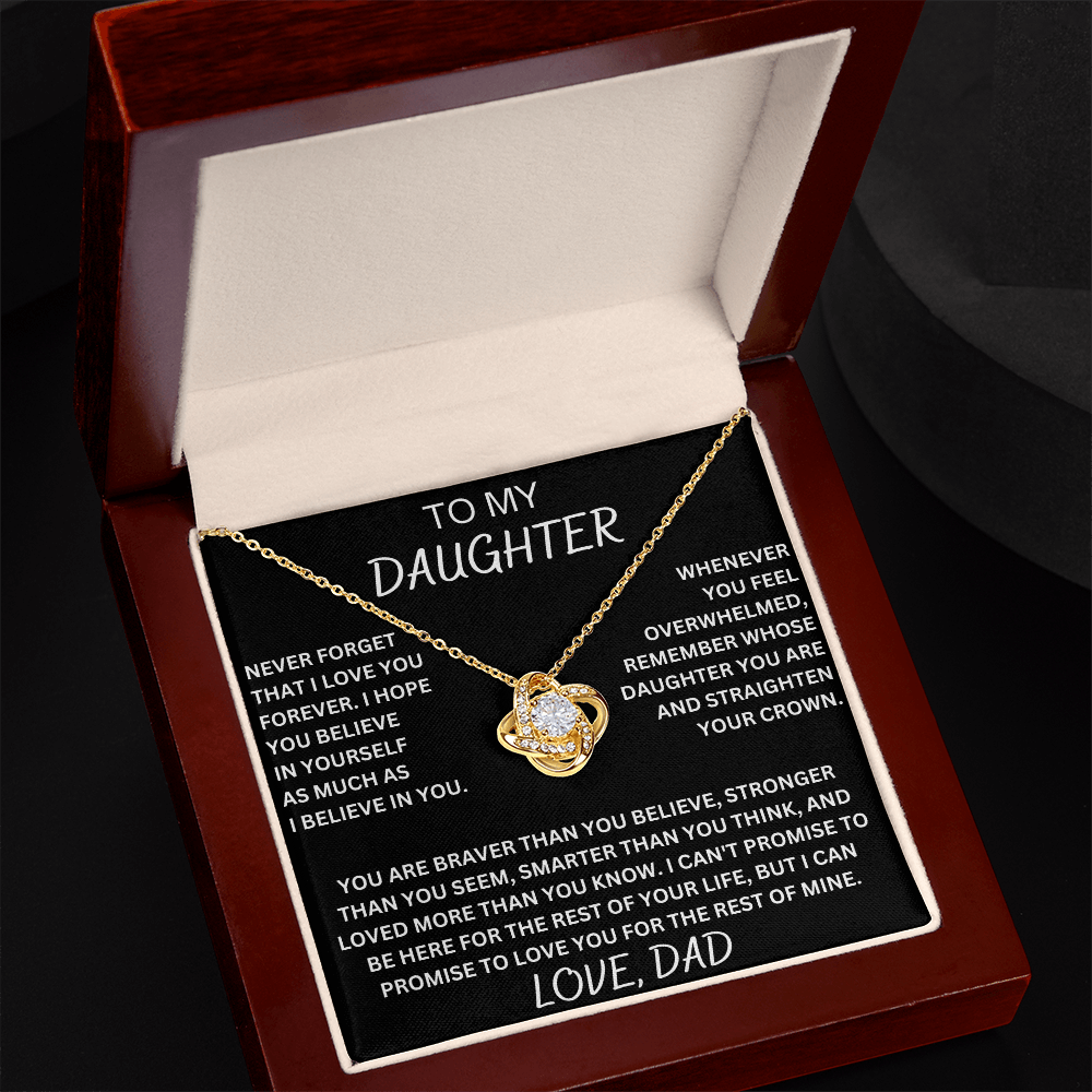 To My Daughter Necklace