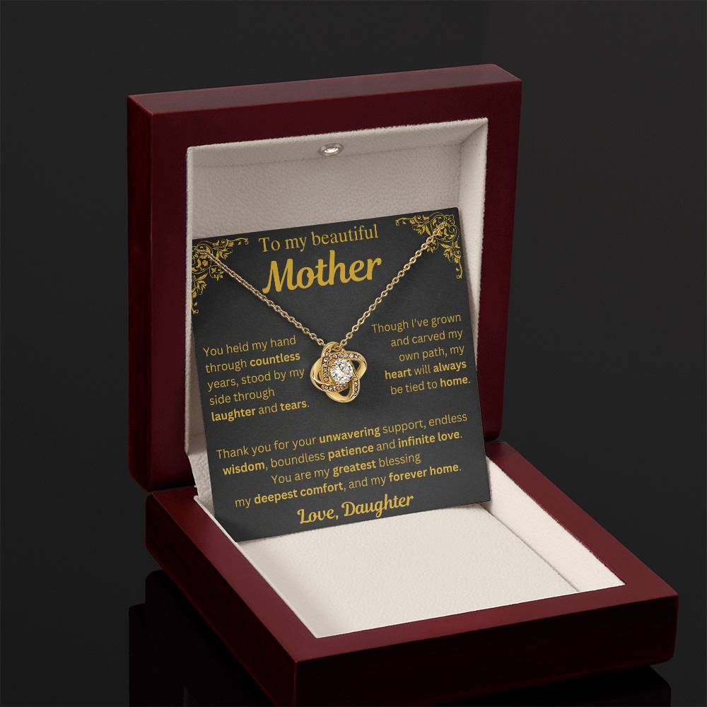To My Beautiful Mother Necklace - Mothers Day Gift