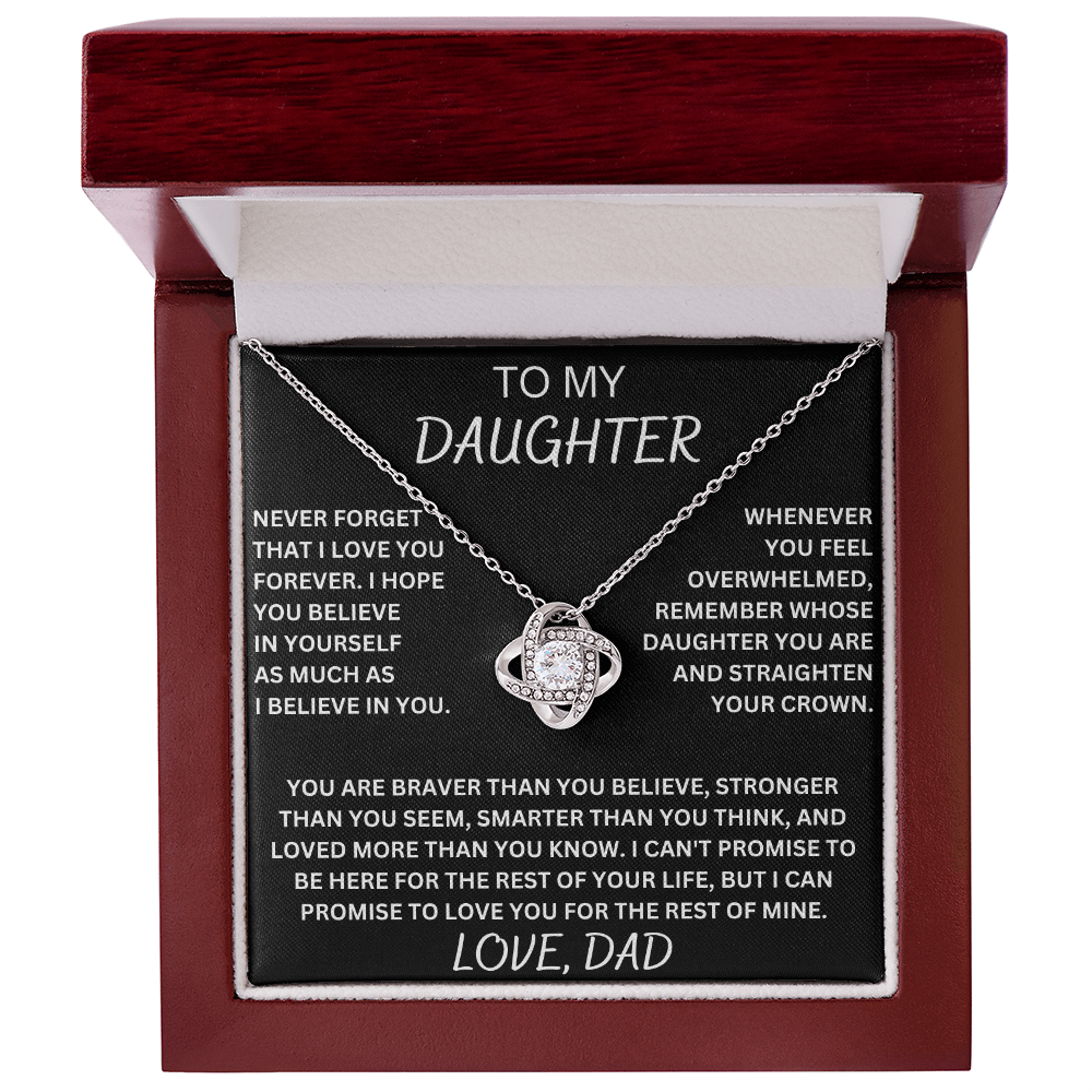 To My Daughter Necklace