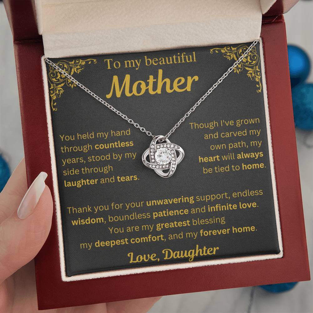 To My Beautiful Mother Necklace - Mothers Day Gift