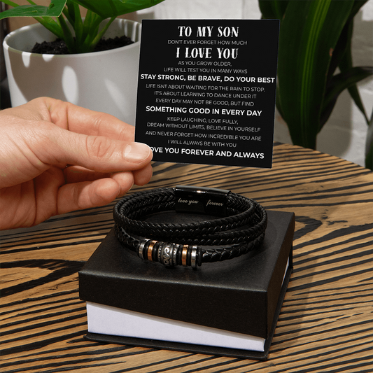 To My Son - Love You Forever - Bracelet