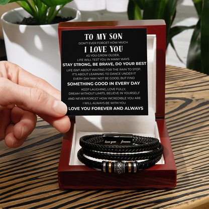 To My Son - Love You Forever - Bracelet