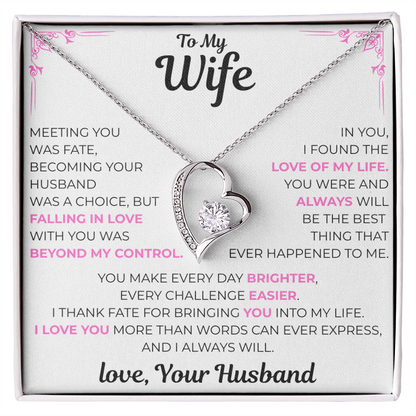 To My Wife - Love of my Life Necklace