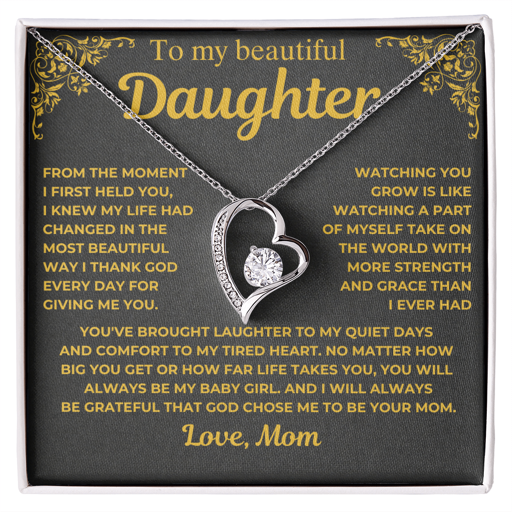 To My Beautiful Daughter - I Thank God - Gift from Mom