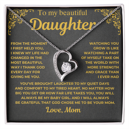 To My Beautiful Daughter - I Thank God - Gift from Mom