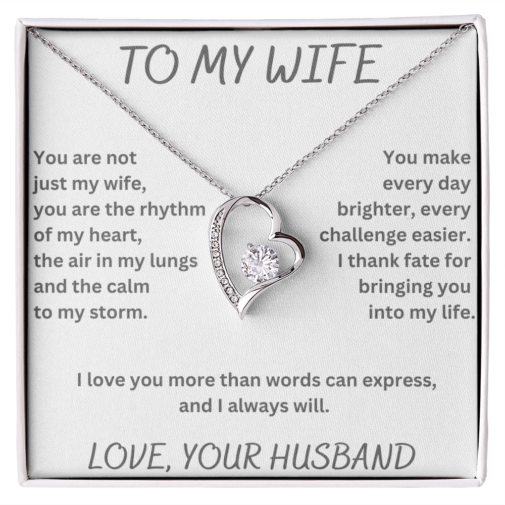 To My Wife Forever Love Necklace