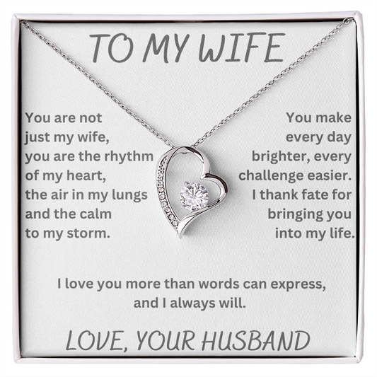 To My Wife Forever Love Necklace