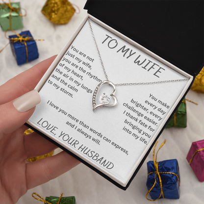 To My Wife Forever Love Necklace