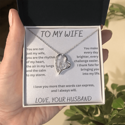 To My Wife Forever Love Necklace