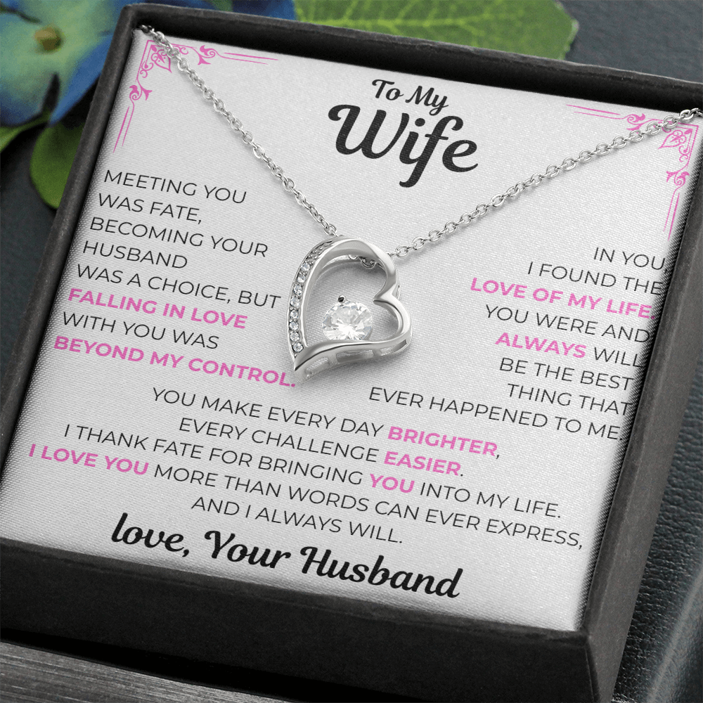 To My Wife - Love of my Life Necklace