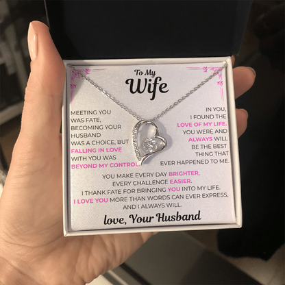 To My Wife - Love of my Life Necklace