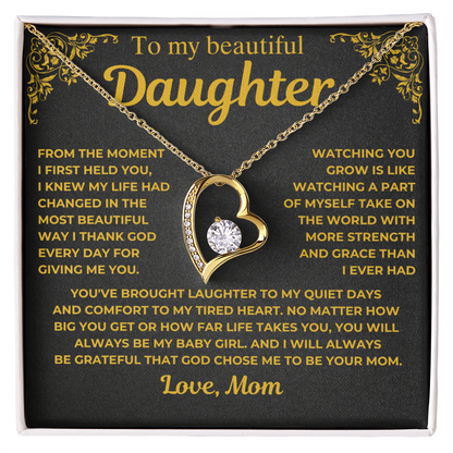 To My Beautiful Daughter - I Thank God - Gift from Mom