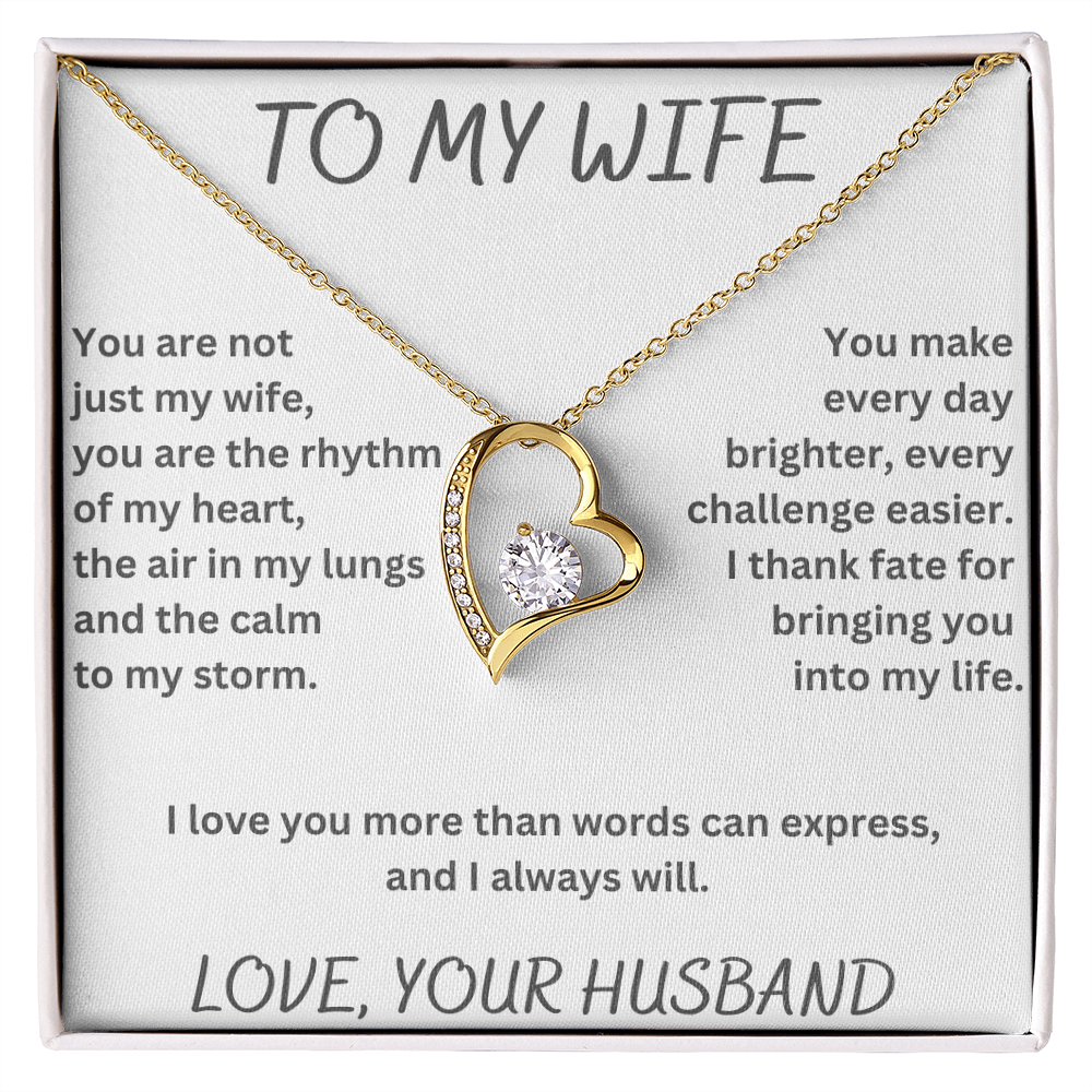 To My Wife Forever Love Necklace