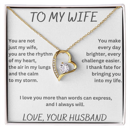 To My Wife Forever Love Necklace