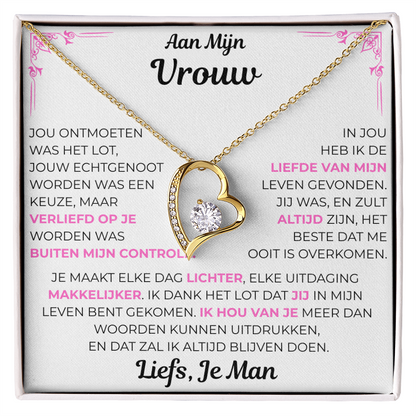 Aan mijn vrouw - Liefde van mijn leven ketting