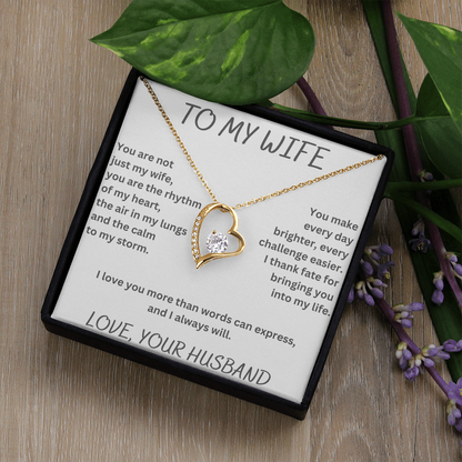 To My Wife Forever Love Necklace