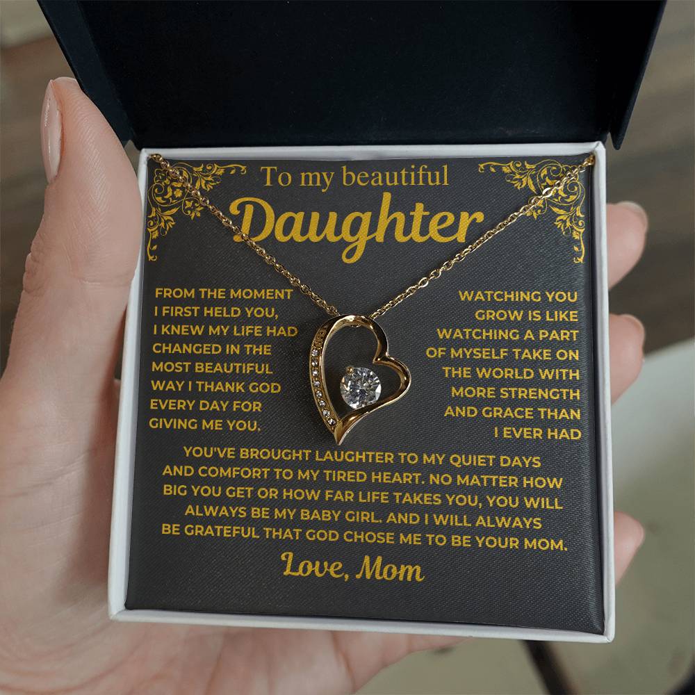 To My Beautiful Daughter - I Thank God - Gift from Mom