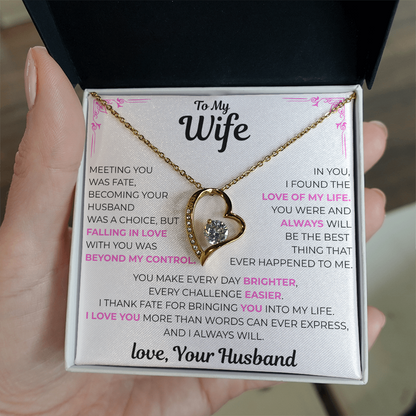 To My Wife - Love of my Life Necklace