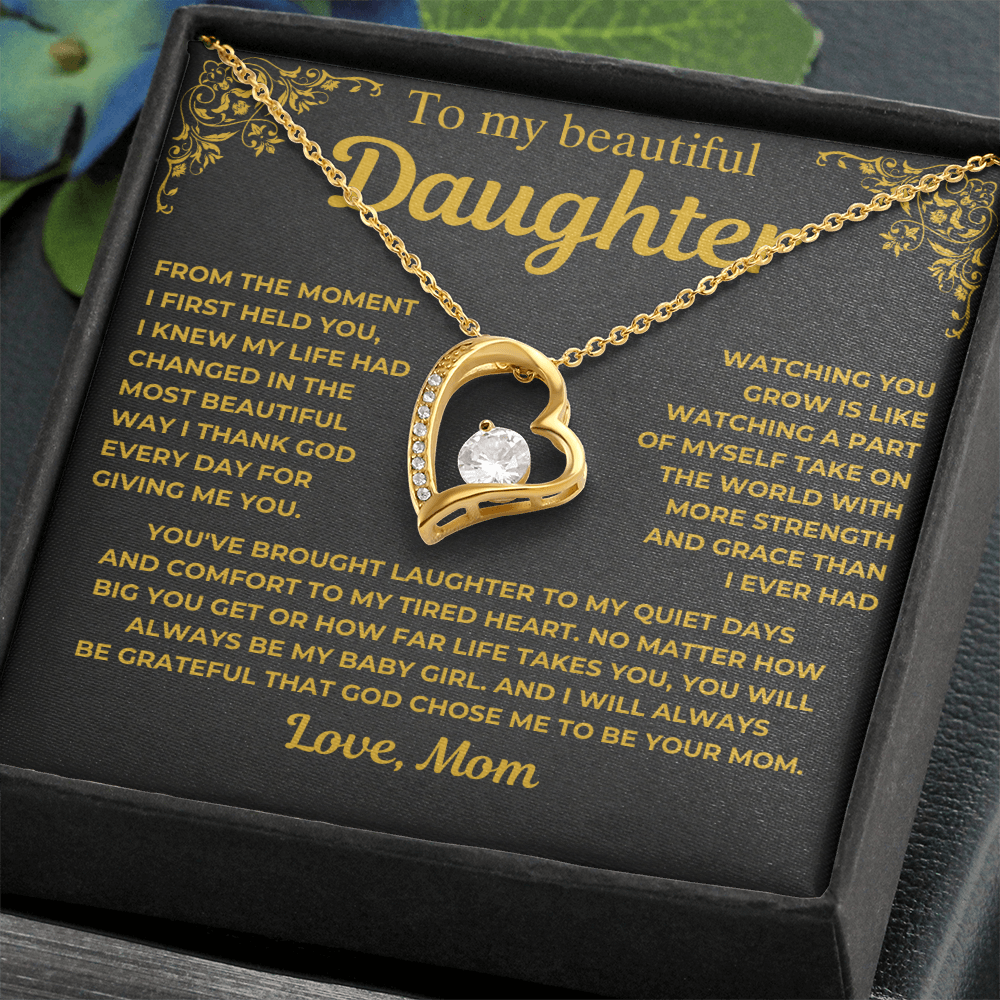 To My Beautiful Daughter - I Thank God - Gift from Mom