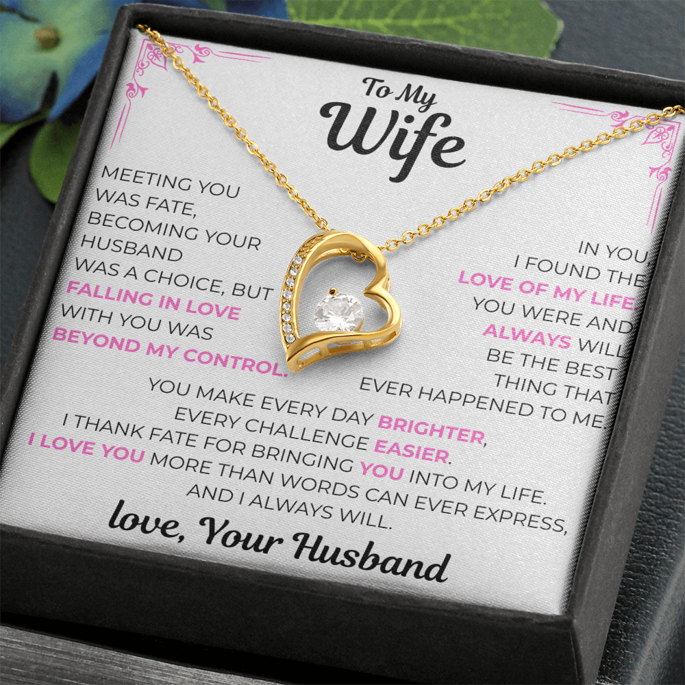 To My Wife - Love of my Life Necklace