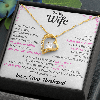 To My Wife - Love of my Life Necklace
