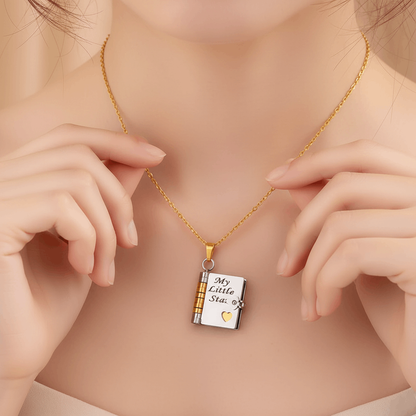 My Little Star Love Book Necklace for Daughter