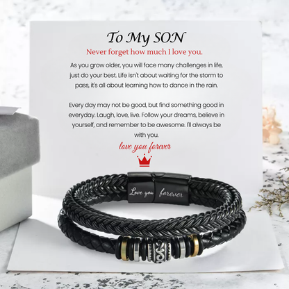 To My Son - Love You Forever Bracelet