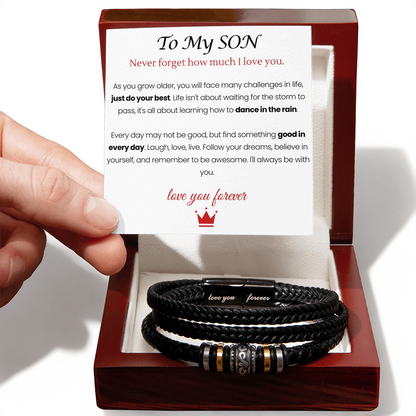 To My Son - Love You Forever Bracelet